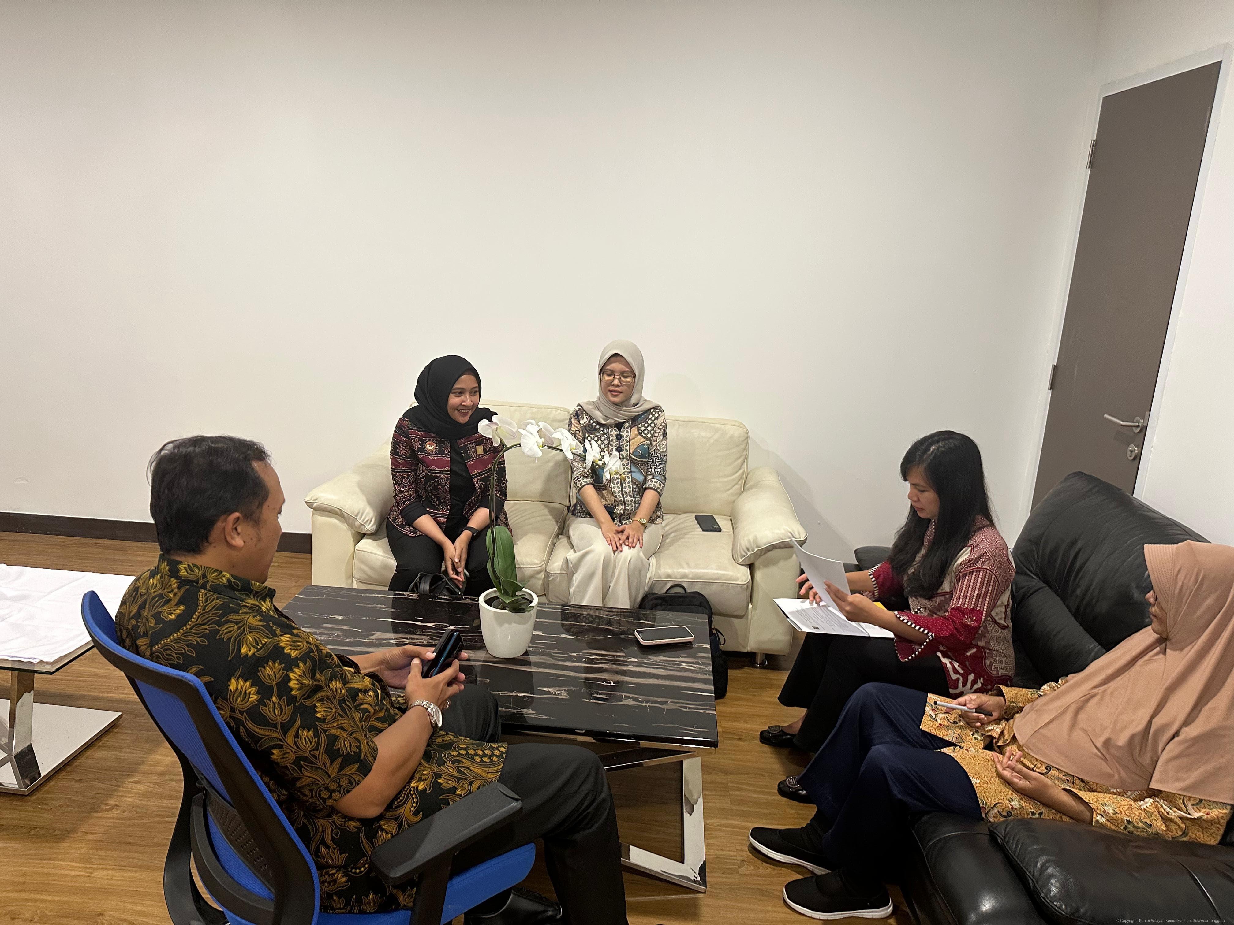 Koordinasi dengan DJKI, Bidang KI Kanwil Kemenkum Sultra Dorong Penguatan Penanganan Pelanggaran KI