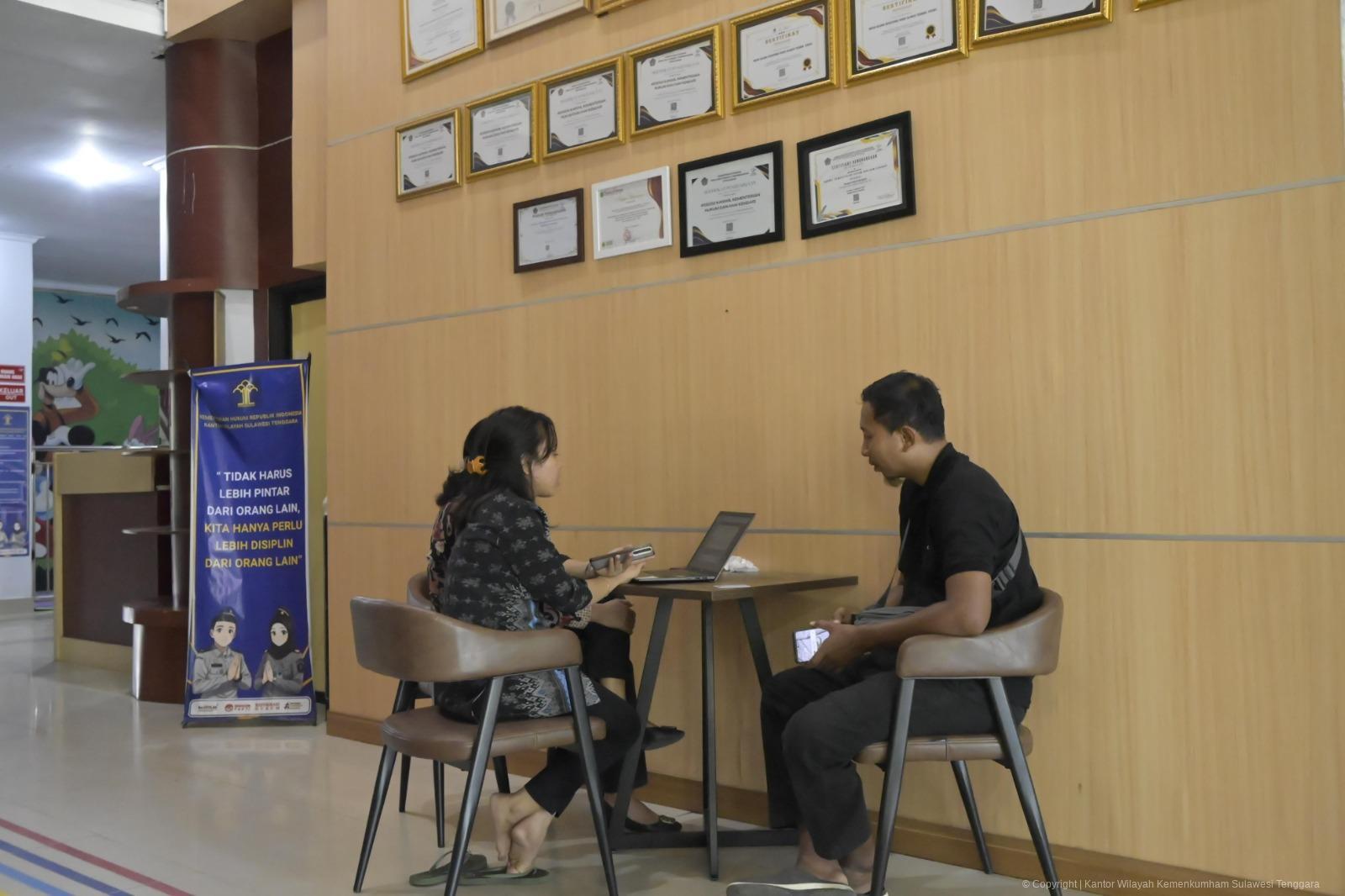 Kanwil Kemenkum Sultra Fasilitasi Tiga Pendaftar Perseroan Perorangan untuk Wujudkan Legalitas Usaha