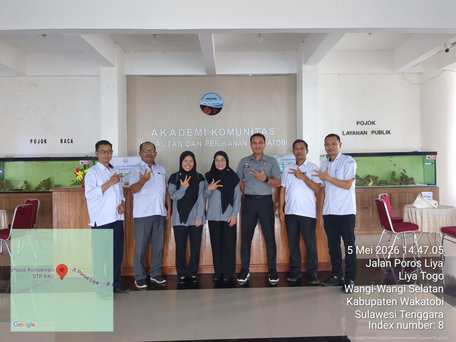 Cetak Inovasi Maritim, Kanwil Kemenkum Sultra Inisiasi Sentra KI di WaKatobi