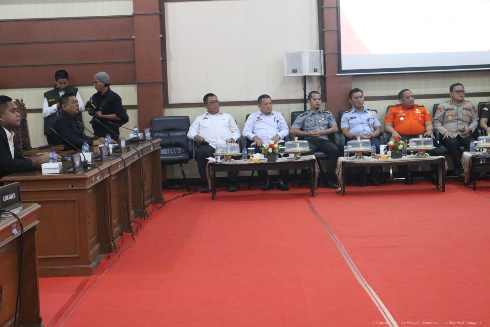 ‎Kanwil Kemenkum Sultra Hadiri Rapat Paripurna Penyerahan Raperda RPJMD Sultra 2025–2029