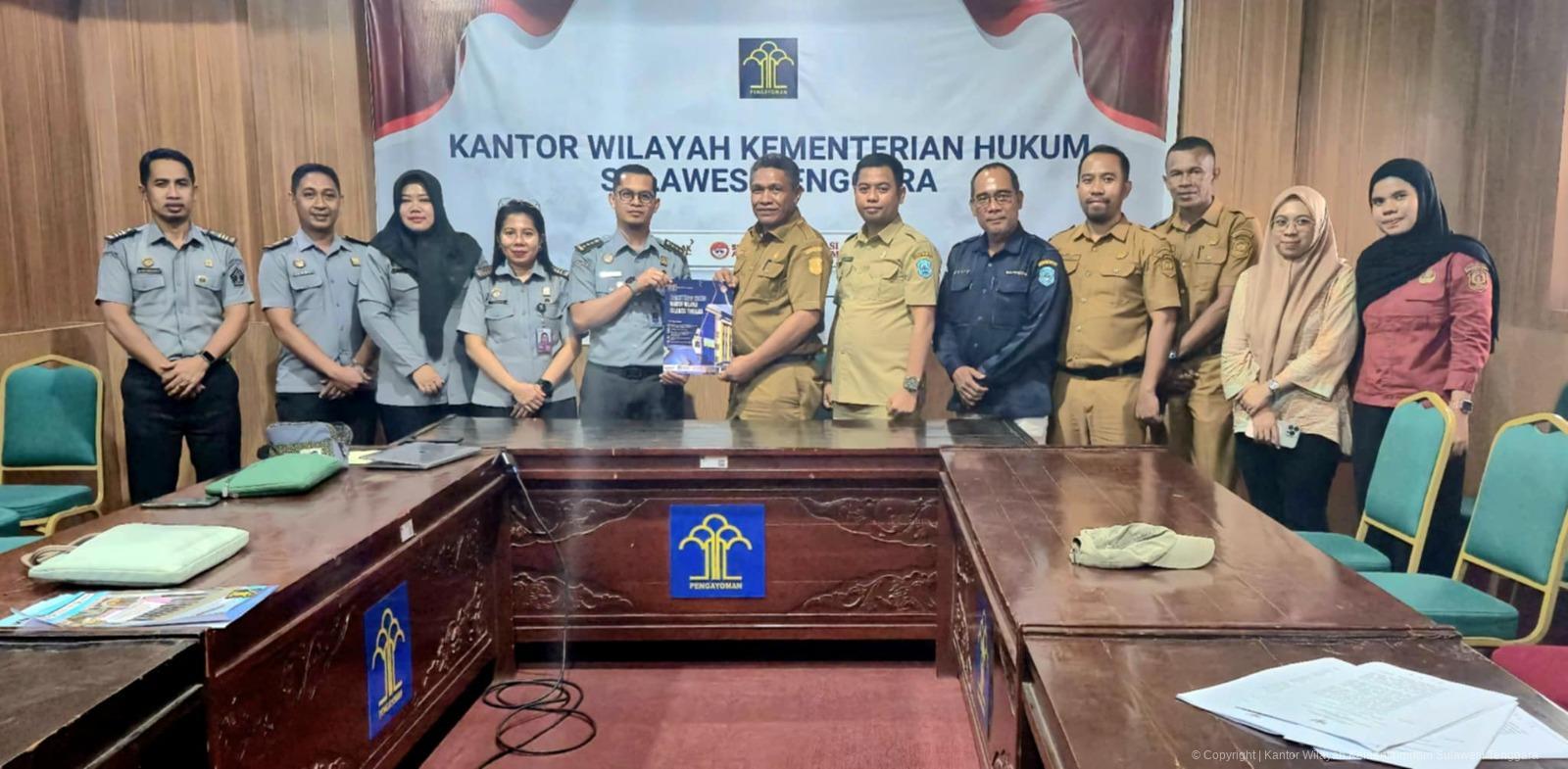 ‎Kanwil Kemenkum Sultra Harmonisasi Harmonisasi RPJMD Buton Tengah 2025–2029