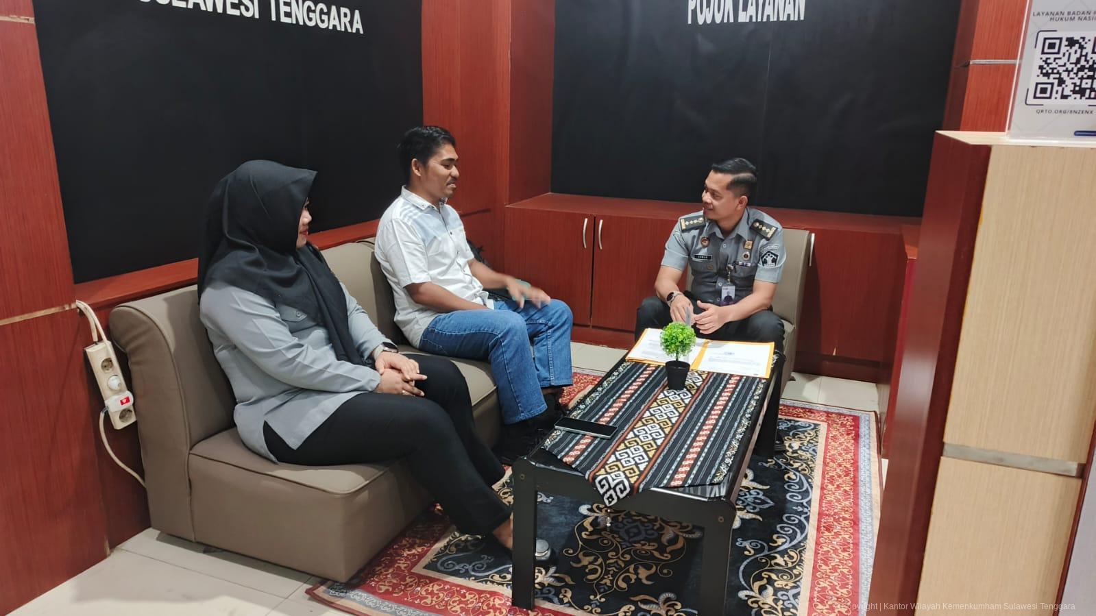 ‎Kanwil Kemenkum Sultra Terima Konsultasi Awal DPRD Konawe Kepulauan