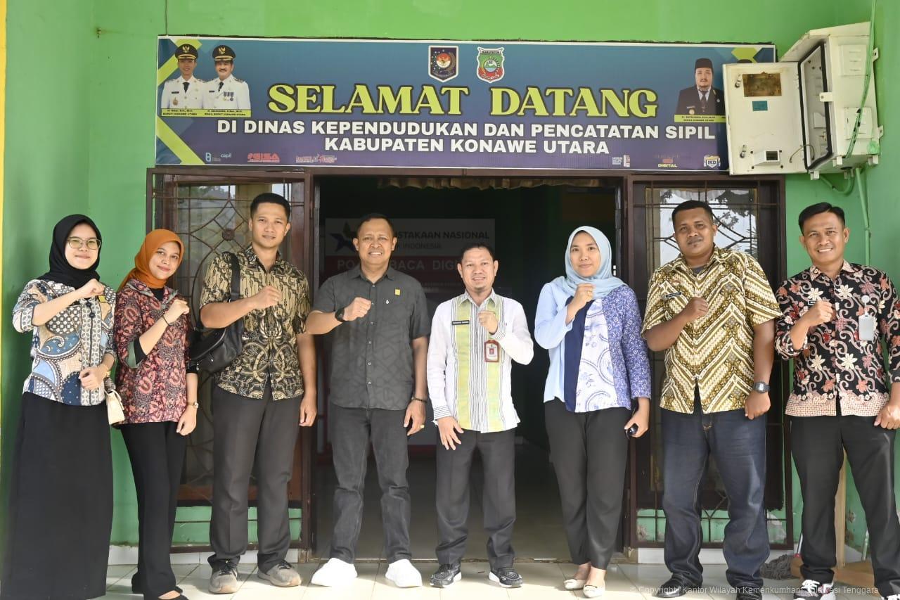 Kanwil Kemenkum Sultra Lakukan Koordinasi Pewarganegaraan di Kabupaten Konawe Utara