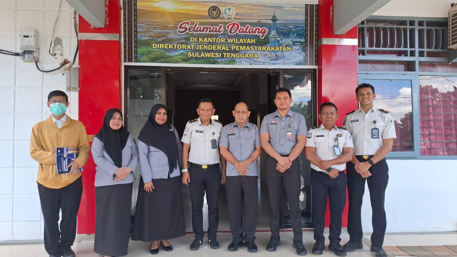 ‎Kanwil Kemenkum Sultra Koordinasi Inventarisasi Permasalahan Hukum dengan Kanwil Ditjen PAS