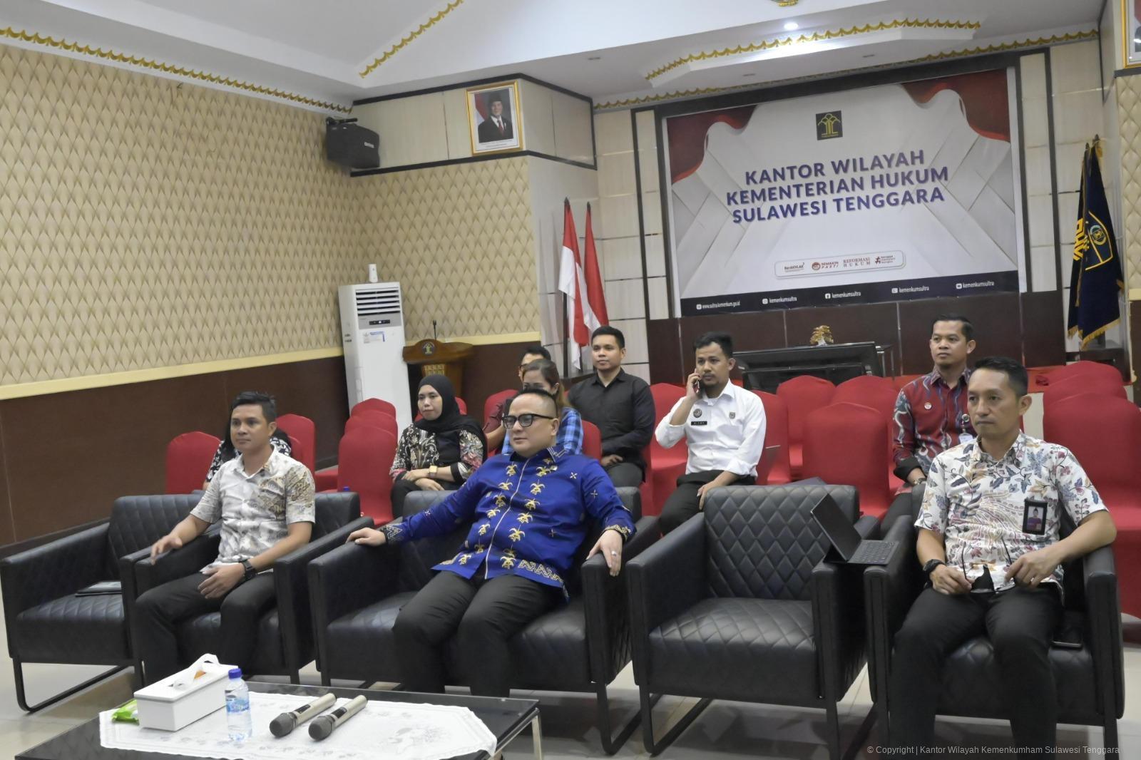 ‎Kanwil Kemenkum Sultra Ikuti Koordinasi dan Penyamaan Persepsi Pengharmonisasian Peraturan