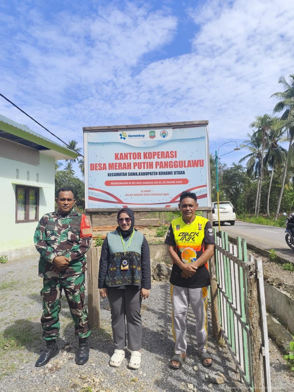 Kanwil Kemenkum Sultra Monitoring Posbankum Desa Panggulawu, Perkuat Program Desa Sadar Hukum